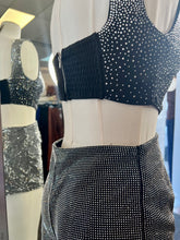 Load image into Gallery viewer, Janice 2 Piece Rhinestone Short Set