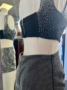 Janice 2 Piece Rhinestone Short Set