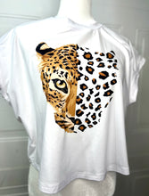 Load image into Gallery viewer, Natalie White Leopard T-Shirt