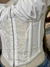 Load image into Gallery viewer, Evelyn White Spaghetti Strap Corset