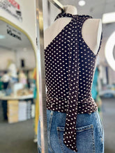 Load image into Gallery viewer, Maddison Brown One Strap Polka Dot Scarf Top