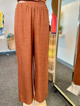 Load image into Gallery viewer, Rachell Rust Pants Elastic Waist