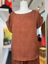 Load image into Gallery viewer, Wendy Rust Short Sleeve Blouse