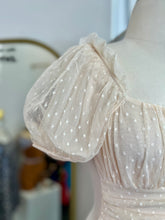 Load image into Gallery viewer, Sofia Cream Sleeve Mesh Dot Bodysuit