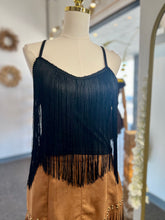 Load image into Gallery viewer, Kendra western Fringe Adjustable Strap Tank Top