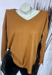 Tasha Thermal V Neck Pullover