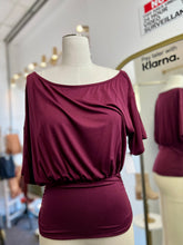 Load image into Gallery viewer, Sabrina Off Shoulder Short Sleeve Ruched Soft Stretchy Top