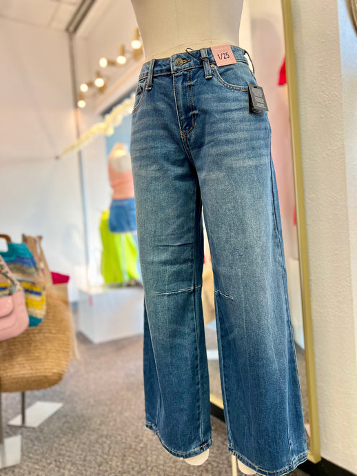 Taylor Medium Wash Denim Ballon Leg Jeans