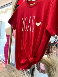 Sandy “xoxo” Valentines Round Neck Tee