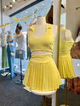 Load image into Gallery viewer, Mercedes 2 Piece Crop Top and Pleated Skort Set