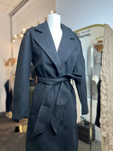 Load image into Gallery viewer, Beckie Black Long Sleeve Long Coat