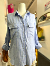 Load image into Gallery viewer, Trisha Linen Long Sleeve Lined Button Up Blouse