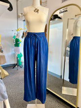 Load image into Gallery viewer, Trina Denim Flowy Palazzo Pants