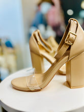 Load image into Gallery viewer, Penelope chunky clear Strap heel