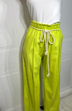 Load image into Gallery viewer, Gladys Neon or Natural Front Tie Wide Leg Pants