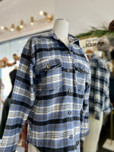 Load image into Gallery viewer, Nathalie Blue plaid Shacket