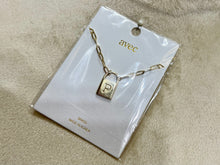 Load image into Gallery viewer, Farah Gold Tone Initial Lock Necklace