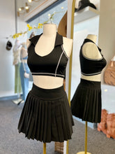 Load image into Gallery viewer, Mercedes 2 Piece Crop Top and Pleated Skort Set