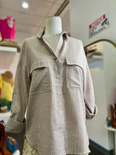 Load image into Gallery viewer, Trisha Linen Long Sleeve Lined Button Up Blouse