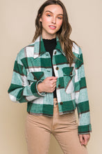 Load image into Gallery viewer, Yesenia Camel or Green Beverly Plaid Button Up Jacket