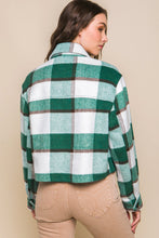 Load image into Gallery viewer, Yesenia Camel or Green Beverly Plaid Button Up Jacket