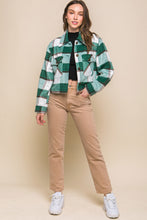 Load image into Gallery viewer, Yesenia Camel or Green Beverly Plaid Button Up Jacket