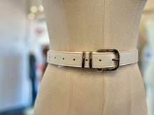 Load image into Gallery viewer, Tannia White or Navy Blue Leather Adjustable Belt
