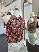 Load image into Gallery viewer, Rebba Disty Floral halter neck Camisole
