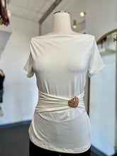 Load image into Gallery viewer, Evelyn Stretchy of the Shoulder Front Detail, Gold Heart