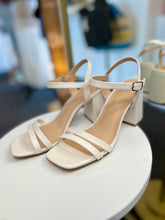 Load image into Gallery viewer, Xaviera Open Front White Chunky Heels