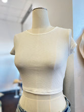 Load image into Gallery viewer, Abby White, Black or Silver Baby Tee