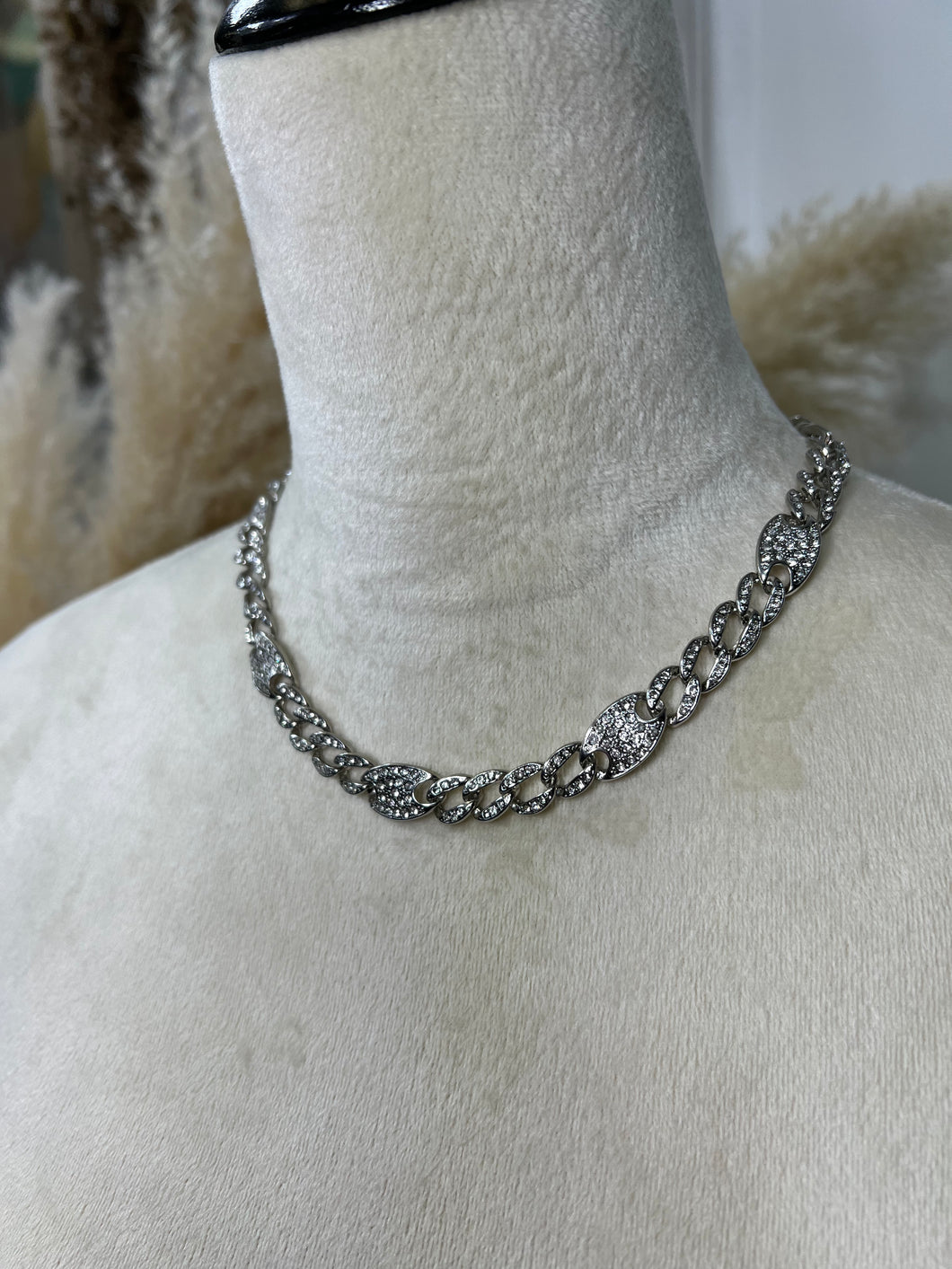 Jass Silver Swarovski Necklace