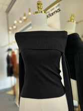 Load image into Gallery viewer, Elena Knit Off-The Shoulder Long Sleeve Top