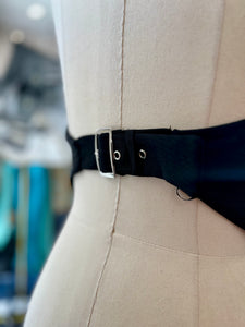 Aurora White or Black Halter Neck Button-Down Vest Top