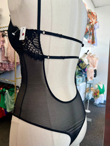 Lace Negligee W/ Padded Cups