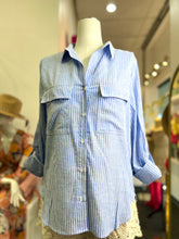 Load image into Gallery viewer, Trisha Linen Long Sleeve Lined Button Up Blouse