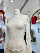 Load image into Gallery viewer, Lola Lace Mock Neck Stretchy Lace Long Sleeve Top