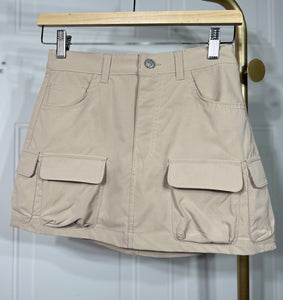 Mairim Black, Khaki or White Cargo Skirt