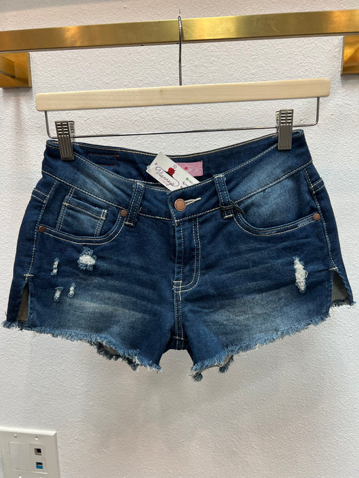 Ariadna Dark Blue Mini Denim Short
