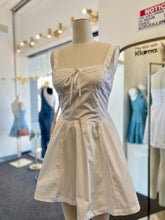 Load image into Gallery viewer, Claire White A Line Cotton Dress