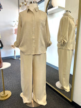Load image into Gallery viewer, Ammy Plus Size Beige 2 Piece Pants Set