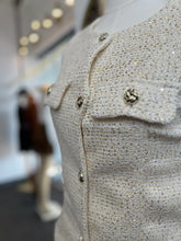 Load image into Gallery viewer, Darlinne Ivory Gold Buttons Vest