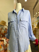 Load image into Gallery viewer, Trisha Linen Long Sleeve Lined Button Up Blouse