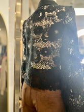 Load image into Gallery viewer, Jayleen Black Transparent Floral Collared Top