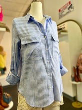 Load image into Gallery viewer, Trisha Linen Long Sleeve Lined Button Up Blouse