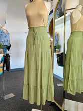 Load image into Gallery viewer, Wendy A Line Smocked Waist Ankle Length Peasant Style Skirt