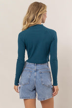 Load image into Gallery viewer, Hailey Mock Neck Ribbed Long Sleeve Top