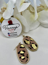 Load image into Gallery viewer, Alanna Animal Print with Gold Tone Earrings