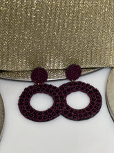 Load image into Gallery viewer, Vicky Blue or Yellow Beaded Earrings