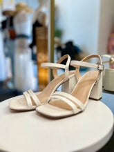 Load image into Gallery viewer, Xaviera Open Front White Chunky Heels